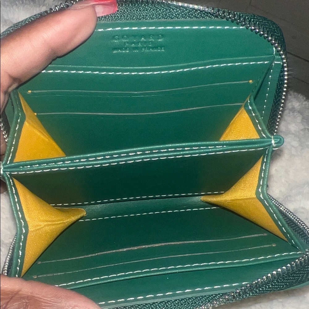 Goyard Green Patterned Women's Wallet - Picture 3 of 5
